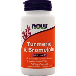 Now Turmeric and Bromelain  90 vcaps