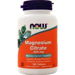 Now Magnesium Citrate (200mg)  100 tabs