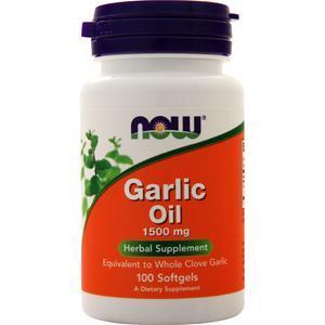 Now Garlic Oil (1500mg)  100 sgels