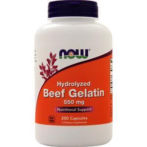 Now Hydrolyzed Beef Gelatin (550mg)  200 caps