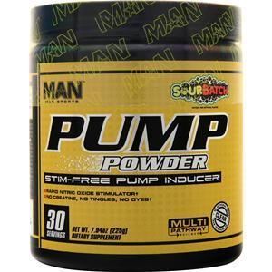 Man Sports Pump Powder Stim-Free Sour Batch 225 grams
