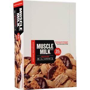 Cytosport Muscle Milk Protein Bar Chocolate Peanut Butter 12 bars