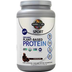 Garden Of Life Sport - Organic Plant-Based Protein Chocolate 29.6 oz