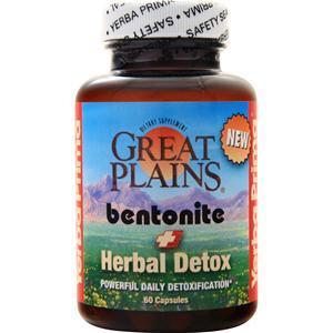 Yerba Prima Great Plains Bentonite - Herbal Detox  60 caps