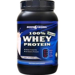 BodyStrong 100% Whey Protein - Natural Unflavored 2 lbs