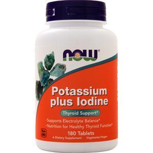 Now Potassium plus Iodine  180 tabs