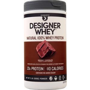 Designer Protein Designer Whey Natural 100% Whey Protein Gourmet Chocolate 2 lbs