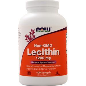 Now Lecithin Non-GMO (1200mg)  400 sgels