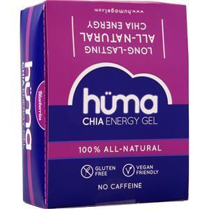 Huma Products Chia Energy Gel - 100% All Natural Blueberries 24 pckts