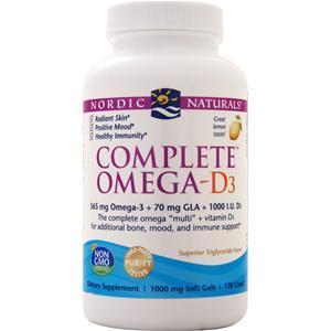 Nordic Naturals Complete Omega-D3 Lemon 120 sgels