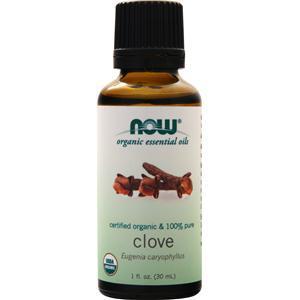 Now Certified Organic & 100% Pure Clove Oil  1 fl.oz