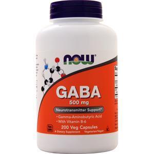 Now GABA (500mg) with B-6  200 vcaps