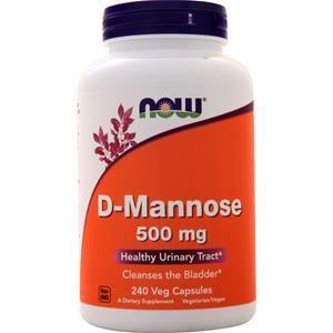 Now D-Mannose (500mg)  240 vcaps