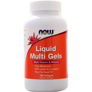 Now Liquid Multi Gels  180 sgels