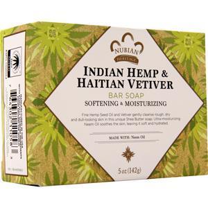 Nubian Heritage Bar Soap Indian Hemp & Haitian Vetiver 5 oz