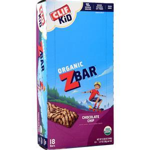 Clif Bar Z Bar for Kids Chocolate Chip 18 bars