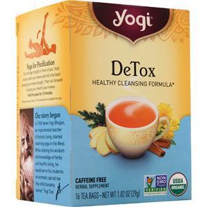 Yogi DeTox Healthy Cleansing Formula Tea  16 pckts