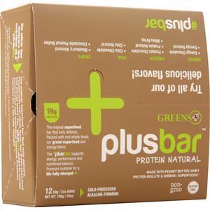 Greens Plus Plus Bar Protein Natural 12 bars