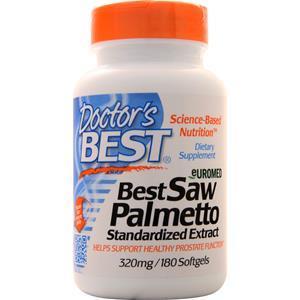 Doctor's Best Saw Palmetto Standardized Extract with Euromed (320mg)  180 sgels