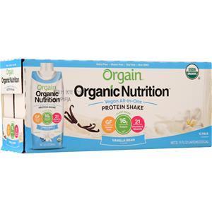 Orgain Organic Nutrition Vegan All-In-One Protein Shake RTD Vanilla Bean 12 pack