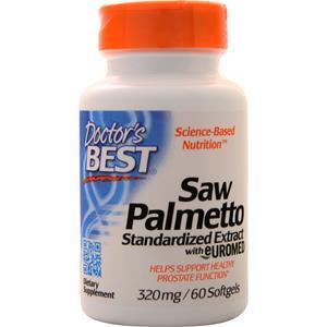 Doctor's Best Saw Palmetto Standardized Extract with Euromed (320mg)  60 sgels