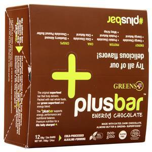 Greens Plus Plus Bar Energy Chocolate 12 bars