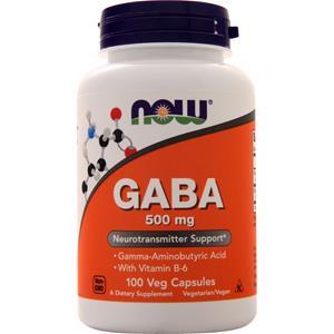 Now GABA (500mg) with B-6  100 vcaps