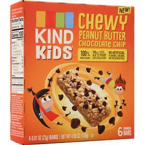 Kind Kids Bar Chewy Peanut Butter Chocolate Chip 6 bars