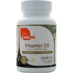 Zahler Vitamin D3 (10,000IU)  250 sgels