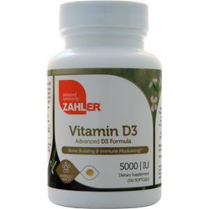 Zahler Vitamin D3 (5,000IU)  250 sgels