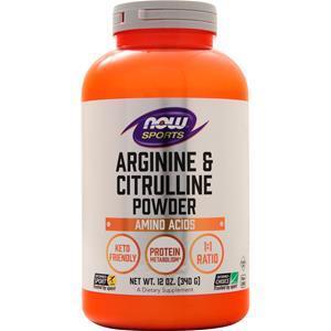 Now Arginine & Citrulline Powder  12 oz