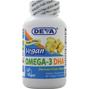 Deva Nutrition Vegan Omega-3 DHA Non-Fish 90 sgels