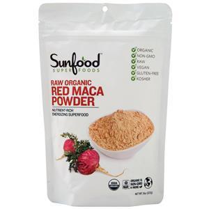 Sunfood Raw Organic Red Maca Powder  8 oz