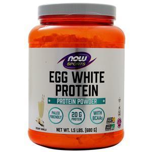 Now Eggwhite Protein Creamy Vanilla 1.5 lbs