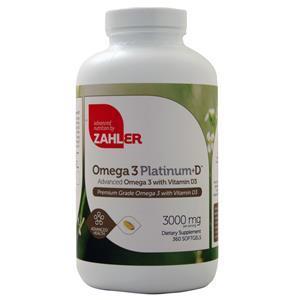 Zahler Omega 3 Platinum+D  360 sgels