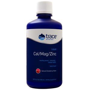 Trace Minerals Research Cal/Mag/Zinc Liquid Natural Strawberry 32 fl.oz