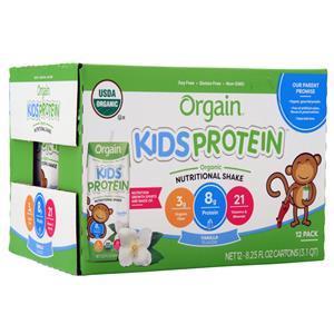 Orgain Kids Protein Organic Nutritional Shake RTD Vanilla 12 pack