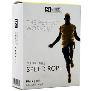 Sports Research Performance Speed Rope Black 1 unit