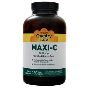 Country Life Maxi-C (1000mg)  180 vcaps