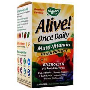 Nature's Way Alive! Once Daily Multi-Vitamin Ultra Potency  60 tabs