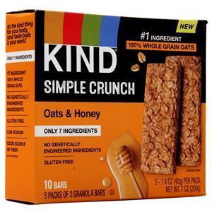 Kind Simple Crunch Bar Oats & Honey 10 bars