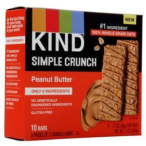 Kind Simple Crunch Bar Peanut Butter 10 bars