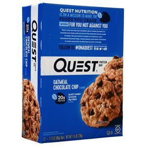 Quest Nutrition Quest Protein Bar Oatmeal Chocolate Chip 12 bars