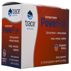 Trace Minerals Research Electrolyte Stamina Power Pak Pomegranate Blueberry 30 pckts