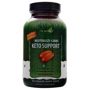 Irwin Naturals Neutralize-Carbs Keto Support  75 sgels