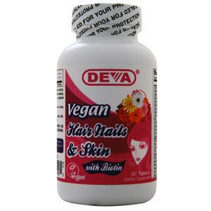 Deva Nutrition Vegan Hair Nails & Skin  90 tabs