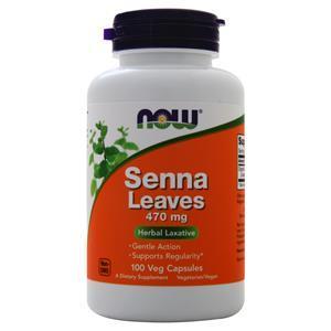 Now Senna Leaves (470mg)  100 vcaps