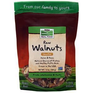 Now Raw Walnuts Unsalted  12 oz