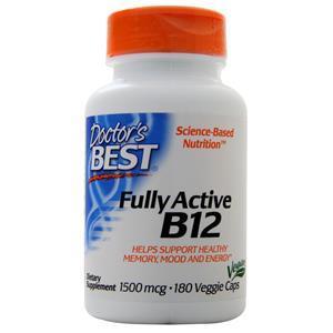 Doctor's Best Fully Active B12 (1500mcg)  180 vcaps