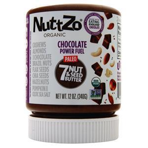NuttZo Organic 7 Nut & Seed Butter - Power Fuel Chocolate 12 oz